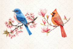 Spring Birds Clipart Bundle 5 - CraftNest - Digital Crafting and Art