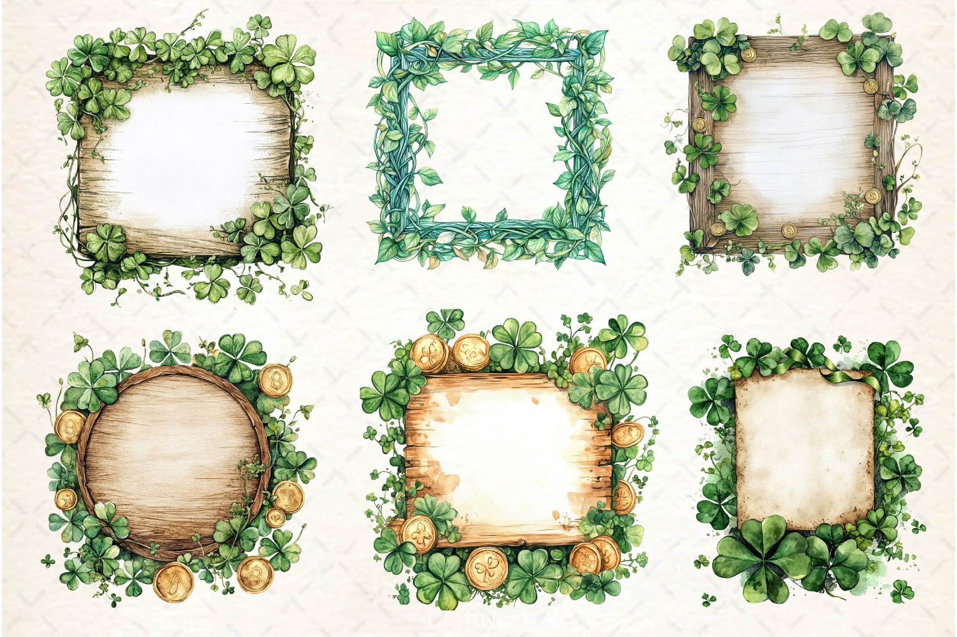 St Patricks Day Signs Clipart Bundle - CraftNest - Digital Crafting and Art