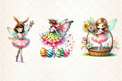 Easter Ballerina Fairy Clipart Bundle 1 - CraftNest - Digital Crafting and Art