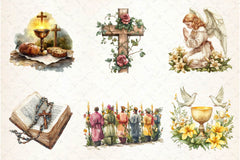 Antique Religious Easter Clipart Bundle 4 - CraftNest - Digital Crafting and Art