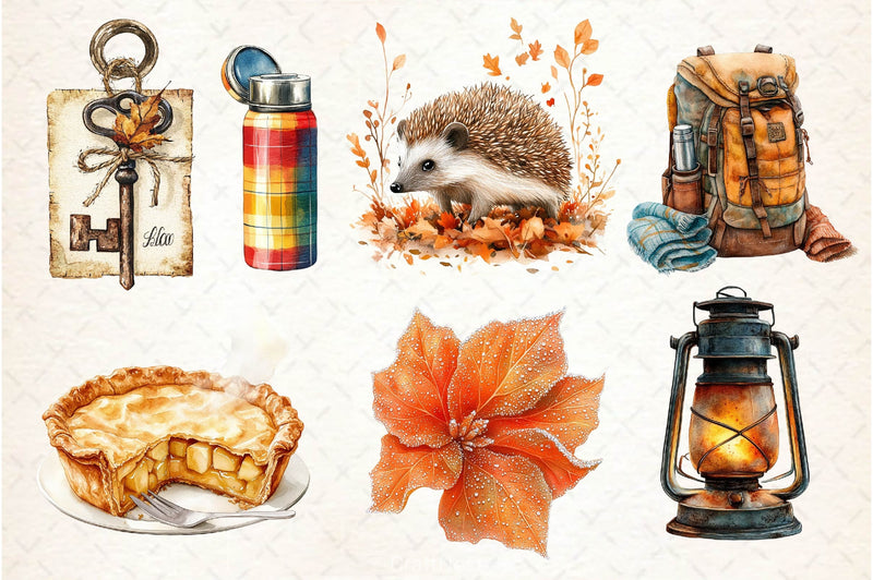 Autumn Chilly Morning Clipart Bundle 2 - CraftNest - Digital Crafting and Art