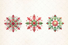 Christmas Snowflake Clipart Bundle 2 - CraftNest - Digital Crafting and Art