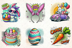 Pop Art Easter Clipart Bundle - CraftNest - Digital Crafting and Art