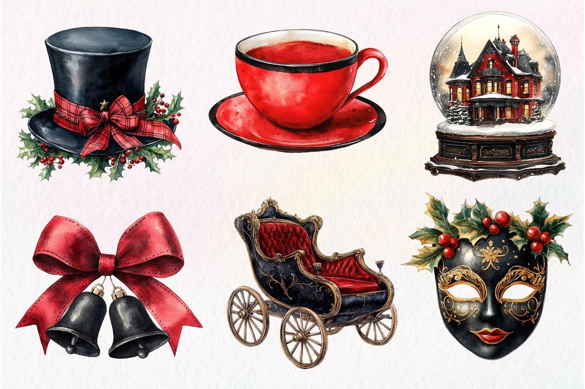 Victorian Christmas Clipart Bundle - CraftNest - Digital Crafting and Art