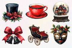Victorian Christmas Clipart Bundle - CraftNest - Digital Crafting and Art