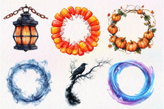 Spooky Halloween Frames Clipart Bundle - CraftNest - Digital Crafting and Art
