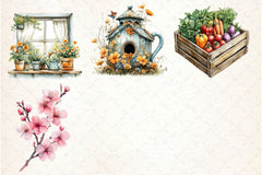 Spring Aesthetic Clipart Bundle - CraftNest - Digital Crafting and Art