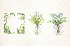Lily Of The Valley Spring Clipart Bundle 2 - CraftNest - Digital Crafting and Art