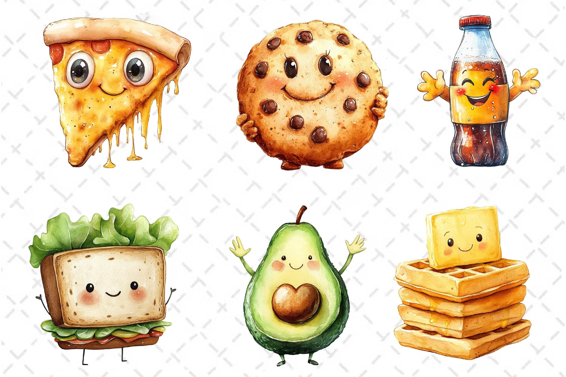 Food Character Clipart Bundle - CraftNest - Digital Crafting and Art