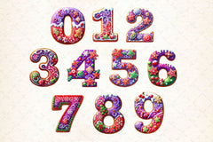 Purple Christmas Gingerbread Alphabet Clipart Bundle - CraftNest - Digital Crafting and Art