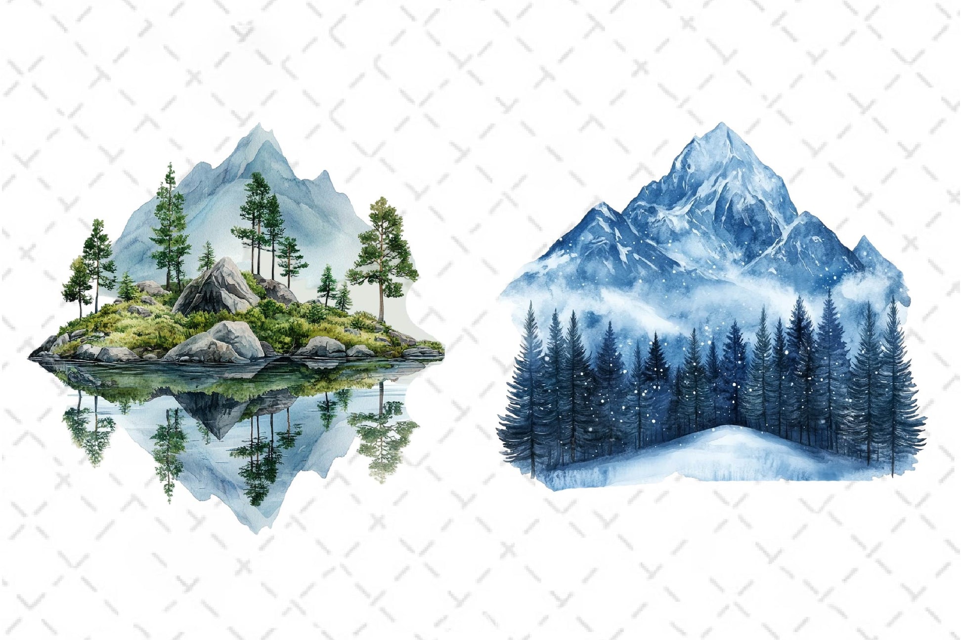 Mountain Clipart Bundle 3 - CraftNest - Digital Crafting and Art