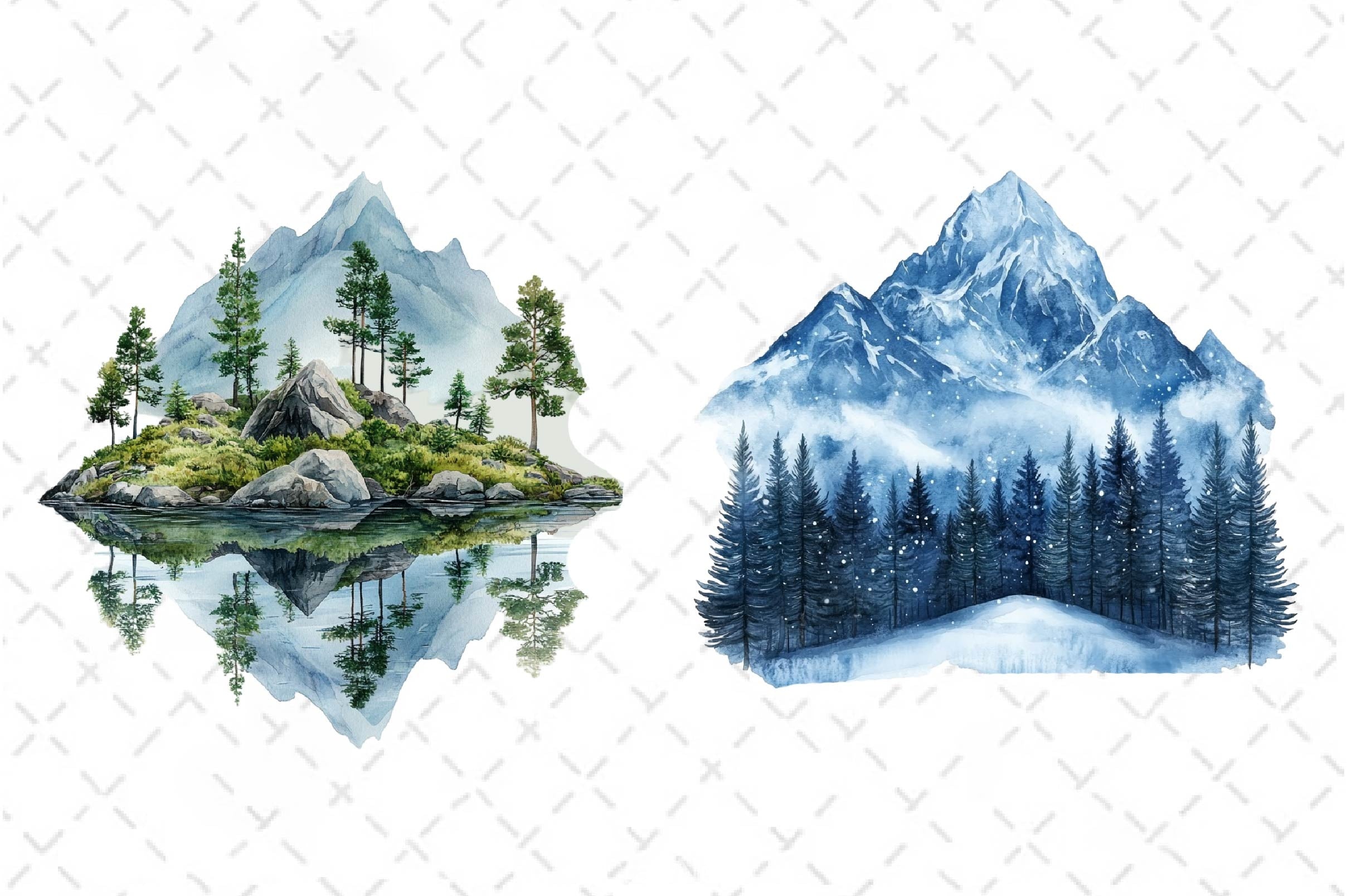 Mountain Clipart Bundle 3 - CraftNest - Digital Crafting and Art