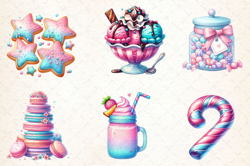 Sweet Food Clipart Bundle - CraftNest - Digital Crafting and Art