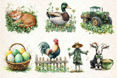 St Patricks Day Farm Clipart Bundle 3 - CraftNest - Digital Crafting and Art