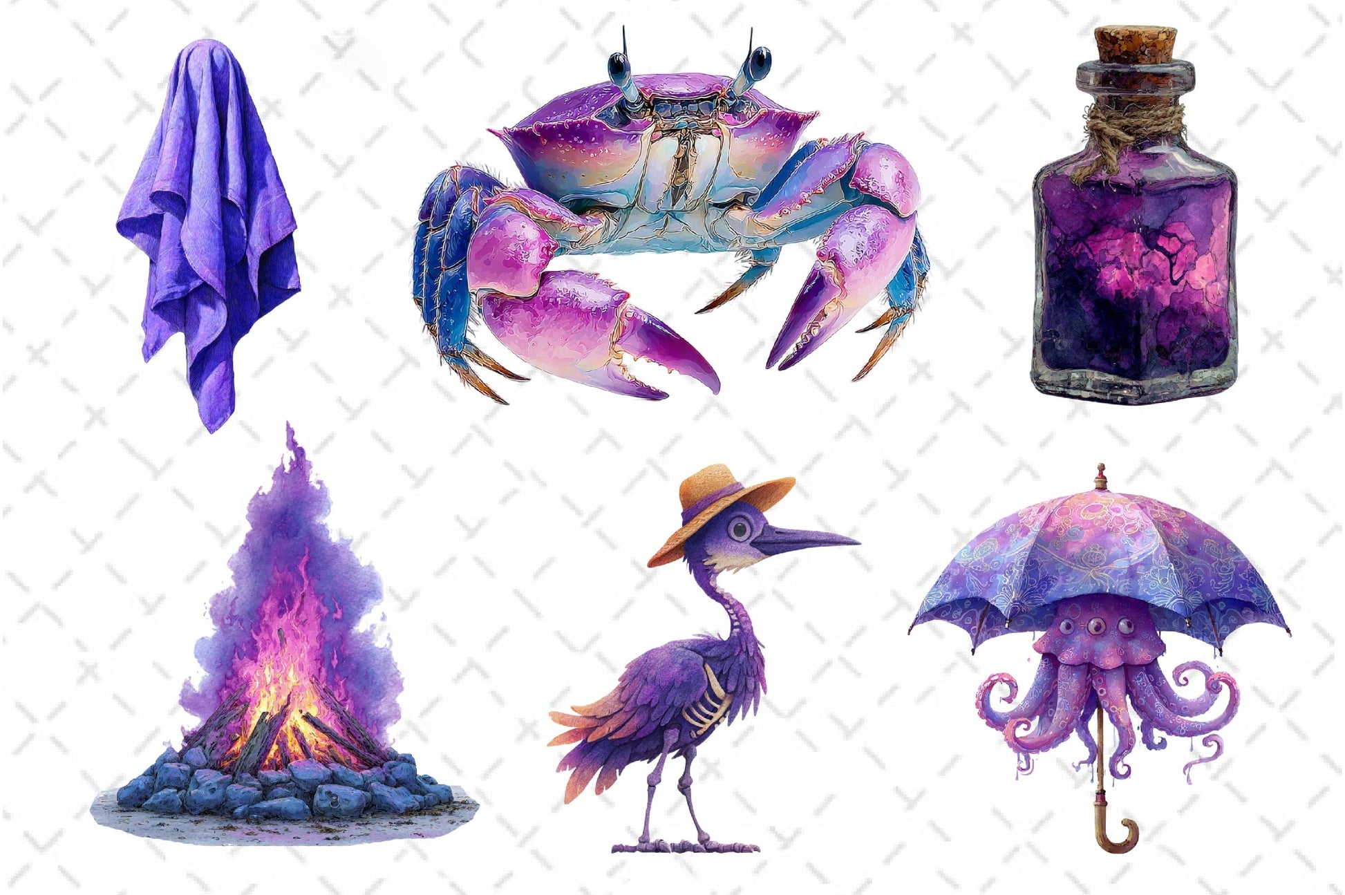 Creepy Summer Beach Clipart Bundle - CraftNest - Digital Crafting and Art