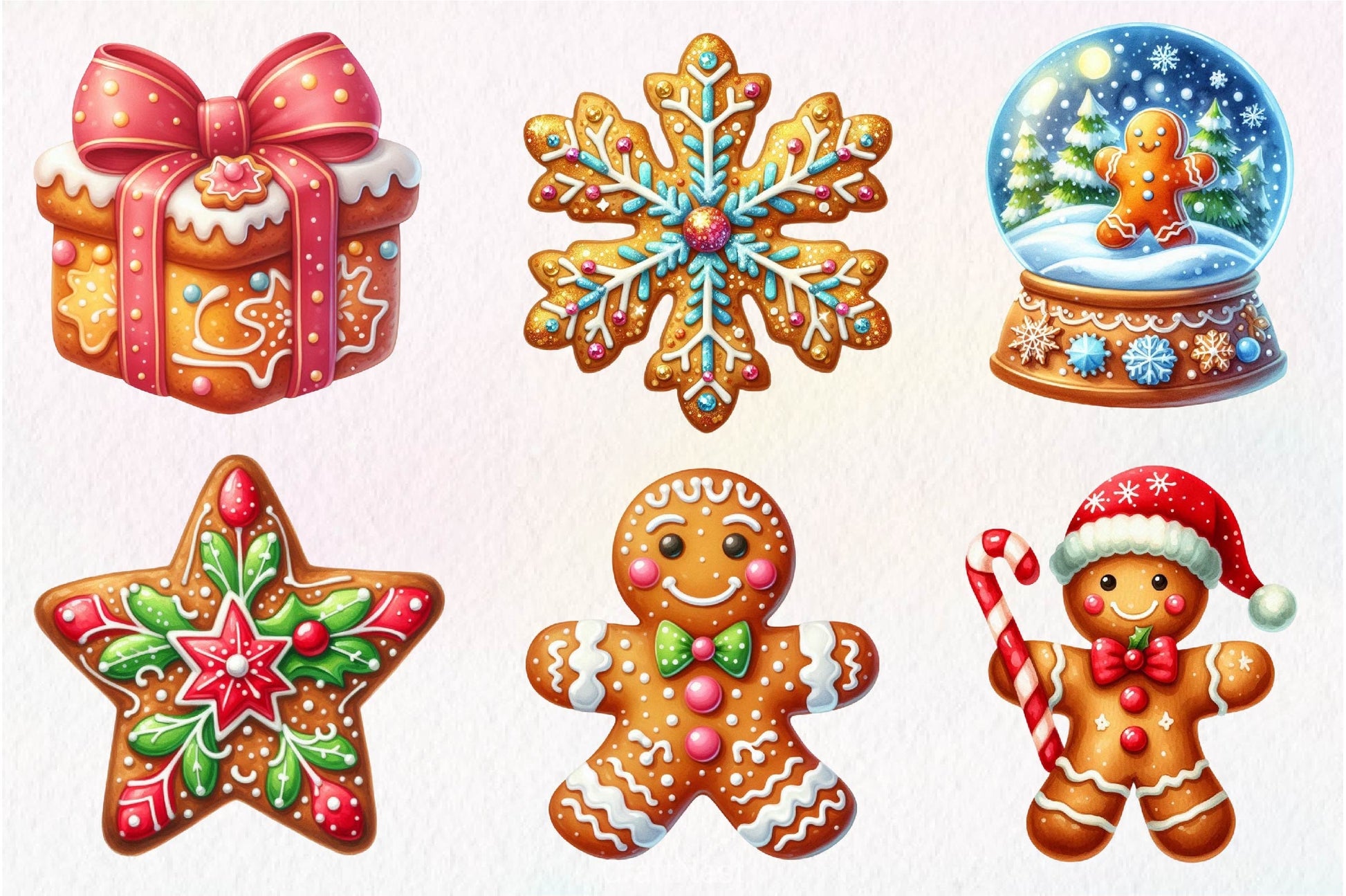 Christmas Gingerbread Clipart Bundle 3 - CraftNest - Digital Crafting and Art