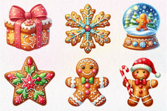 Christmas Gingerbread Clipart Bundle 3 - CraftNest - Digital Crafting and Art