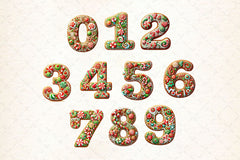 Christmas Gingerbread Alphabet Clipart Bundle 6 - CraftNest - Digital Crafting and Art