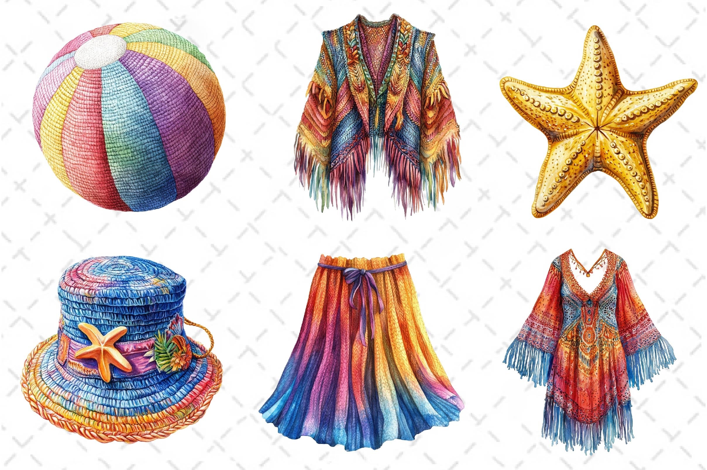 Crochet Summer Clipart Bundle - CraftNest - Digital Crafting and Art