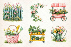 Love Gardening Clipart Bundle - CraftNest - Digital Crafting and Art