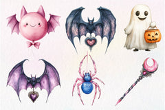 Pink Halloween Clipart Bundle 4 - CraftNest - Digital Crafting and Art