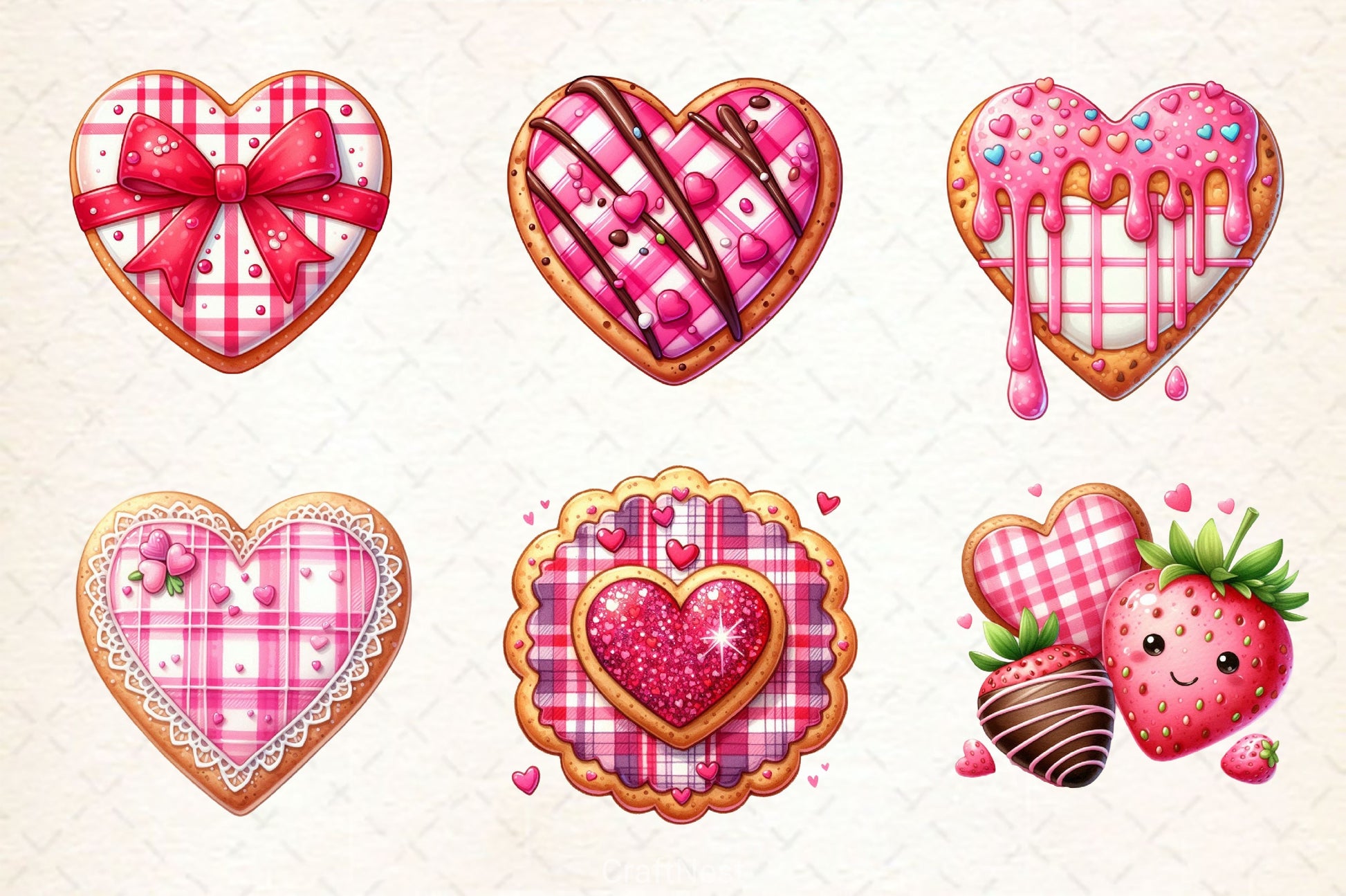 Coquette Valentine Clipart Bundle 3 - CraftNest - Digital Crafting and Art