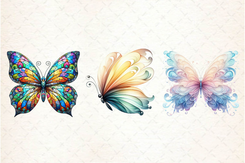 Colorful Spring Butterfly Clipart Bundle - CraftNest - Digital Crafting and Art