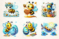 Spring Bees Clipart Bundle 4 - CraftNest - Digital Crafting and Art