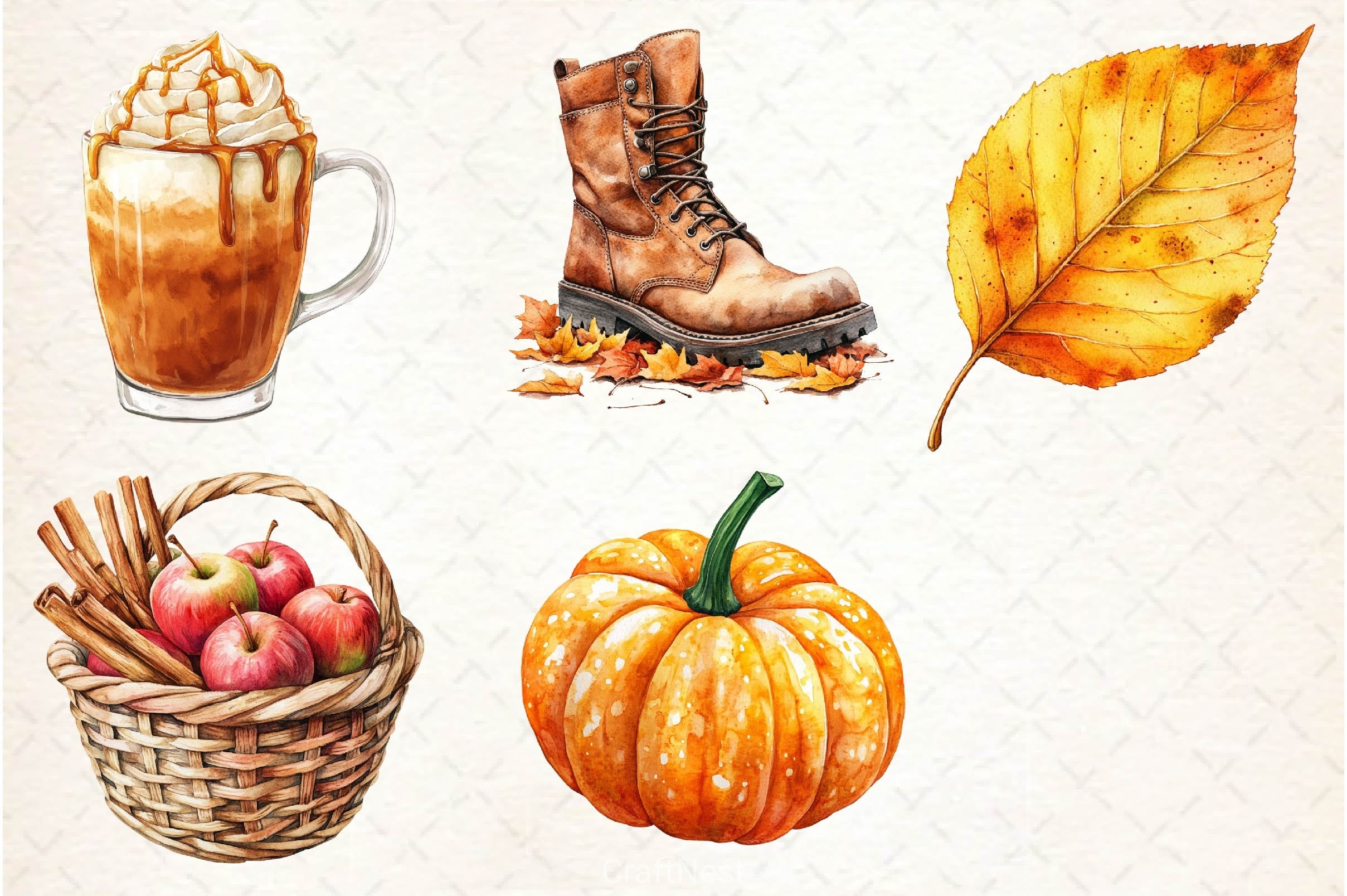 Autumn Fall Clipart Bundle - CraftNest - Digital Crafting and Art