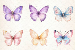 Soft Girly Butterfly Clipart Bundle - CraftNest - Digital Crafting and Art