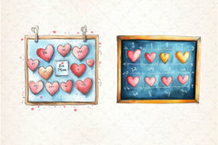 Valentines In School Clipart Bundle 1 - CraftNest - Digital Crafting and Art