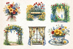 Beautiful Victorian Spring Clipart Bundle 5 - CraftNest - Digital Crafting and Art