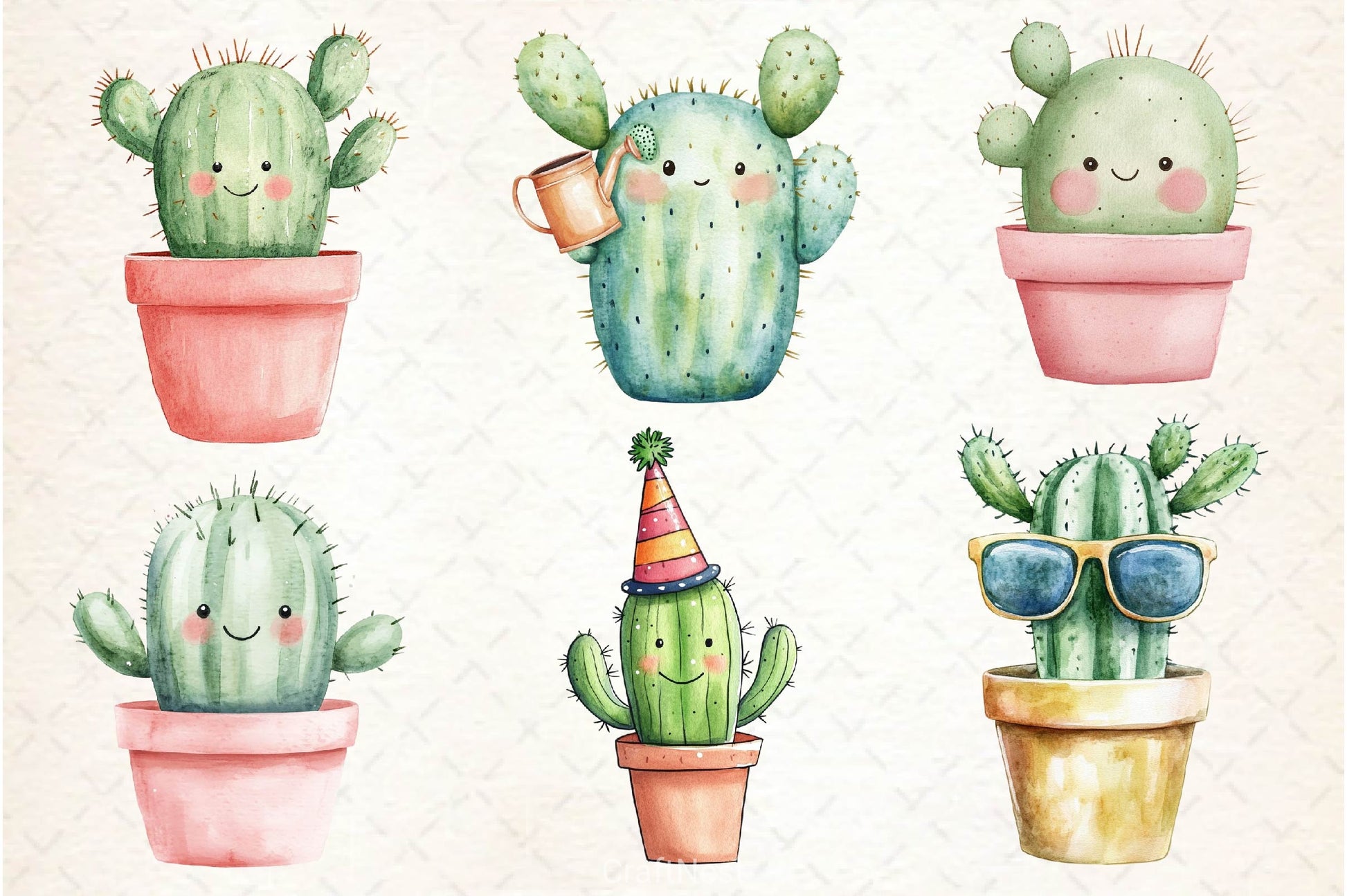Cactus Doodle Clipart Bundle 2 - CraftNest - Digital Crafting and Art