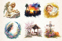 Easter Nativity Scene Clipart Bundle 2 - CraftNest - Digital Crafting and Art