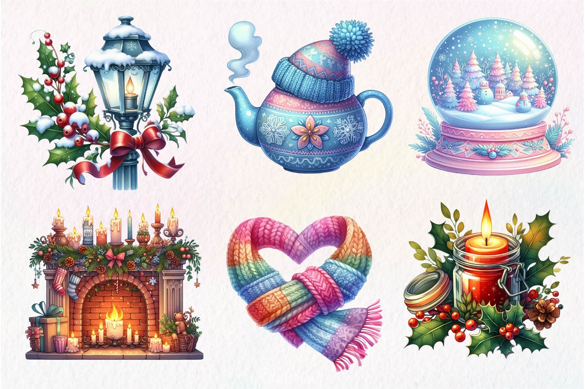 Cozy Winter Wonderland Collection Clipart Bundle - CraftNest - Digital Crafting and Art