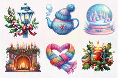 Cozy Winter Wonderland Collection Clipart Bundle - CraftNest - Digital Crafting and Art