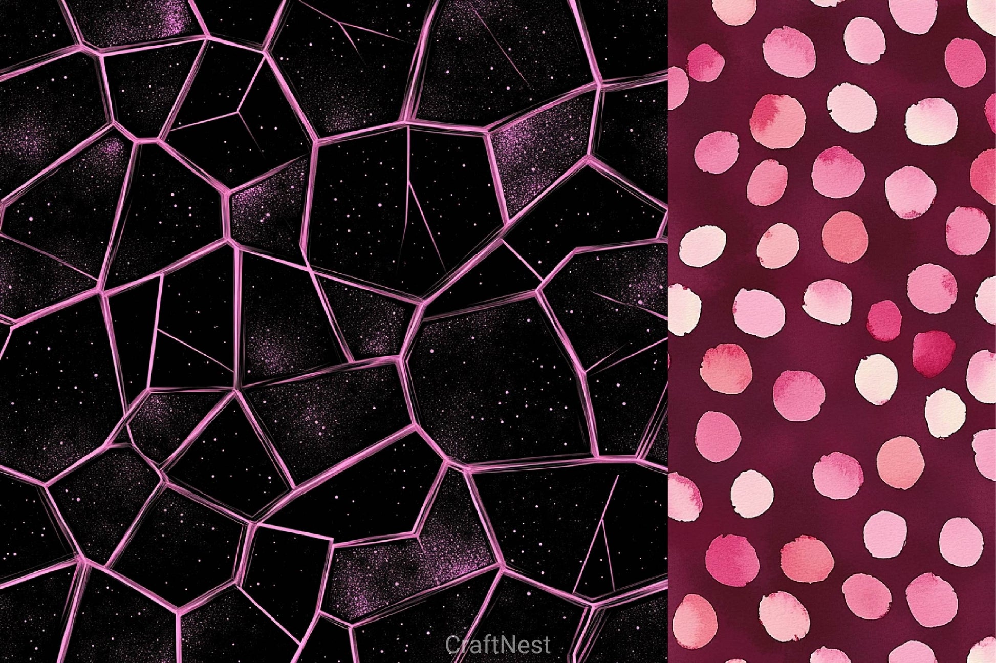 Pink Safari Digital Paper - CraftNest - Digital Crafting and Art