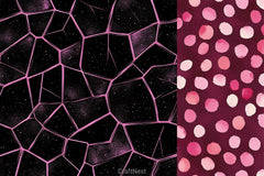 Pink Safari Digital Paper - CraftNest - Digital Crafting and Art