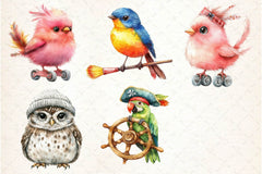 Cute Quirky Funny Birds Clipart Bundle 2 - CraftNest - Digital Crafting and Art