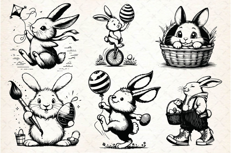 Easter Bunny SVG Bundle - CraftNest - Digital Crafting and Art