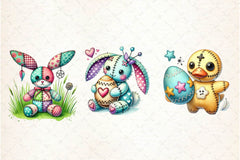 Cute Easter Voodoo Doll Clipart Bundle 2 - CraftNest - Digital Crafting and Art
