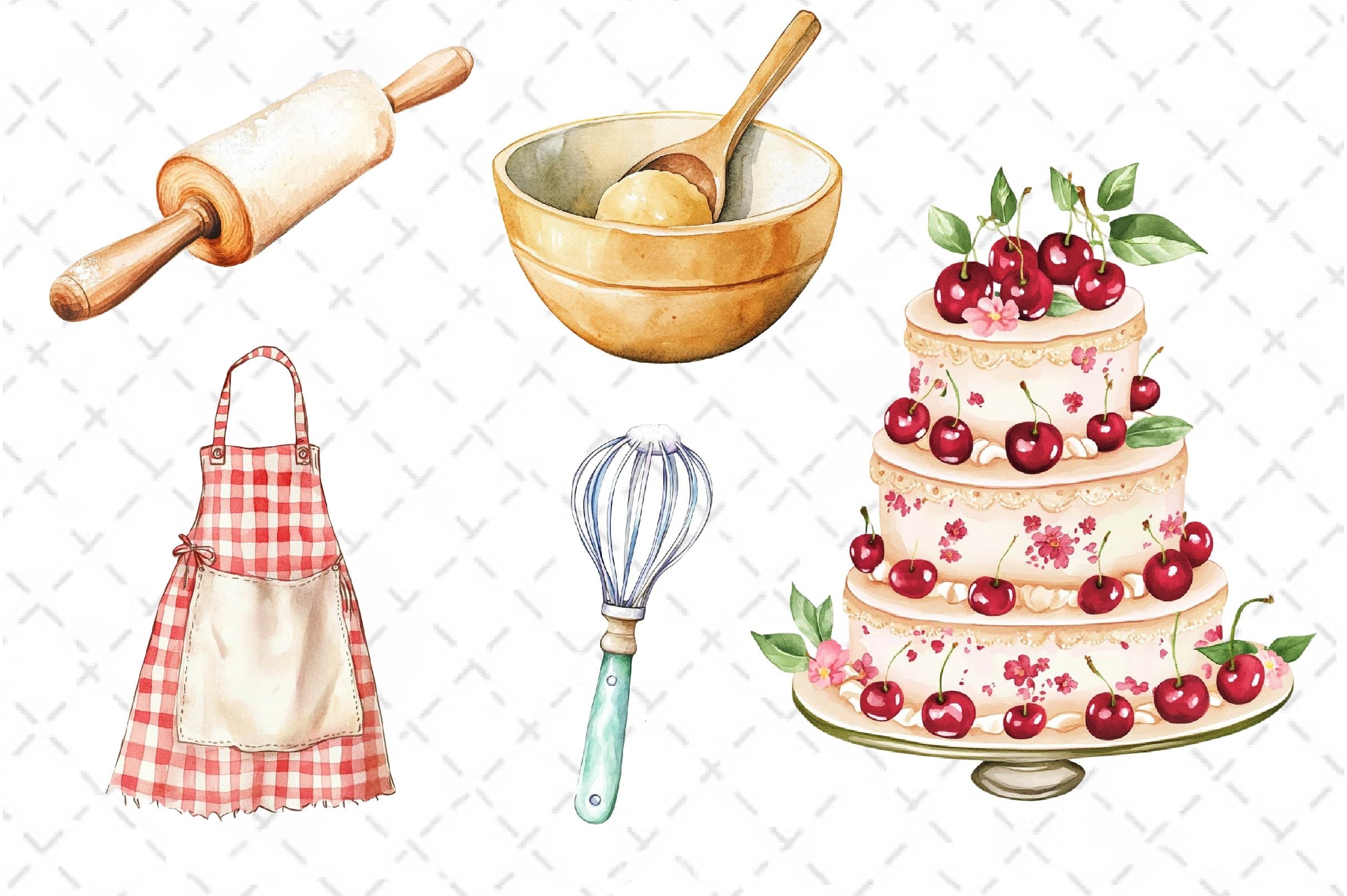 Vintage Baking Clipart Bundle 4 - CraftNest - Digital Crafting and Art