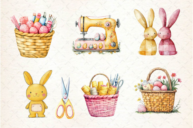 Easter Sewing Clipart Bundle 2 - CraftNest - Digital Crafting and Art