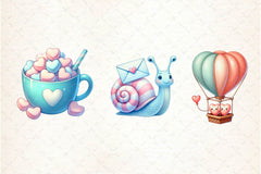 Pastel Valentine Clipart Bundle - CraftNest - Digital Crafting and Art