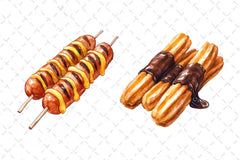 Street Food Clipart Bundle - CraftNest - Digital Crafting and Art