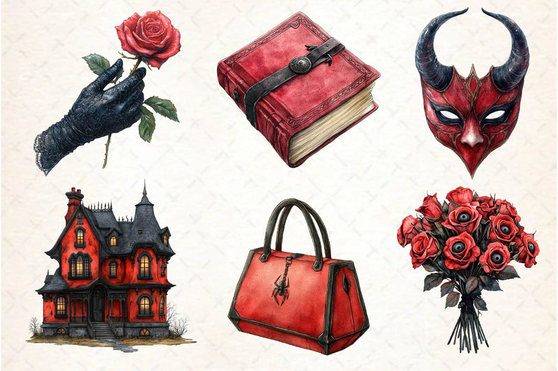 Vintage Halloween Clipart Bundle 6 - CraftNest - Digital Crafting and Art
