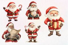 Vintage Santa Claus Clipart Bundle - CraftNest - Digital Crafting and Art