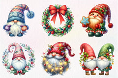 Christmas Gnome Clipart Bundle 7 - CraftNest - Digital Crafting and Art