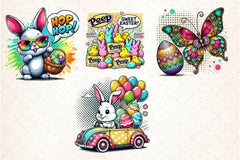 Pop Art Easter Clipart Bundle - CraftNest - Digital Crafting and Art