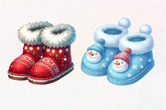 Christmas Slipper Clipart Bundle - CraftNest - Digital Crafting and Art